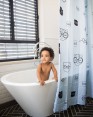 וילון אמבטיה צבעים לבחירה - מבית מיננה ברשת בזאר שטראוס