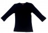 חולצת נשים שרוול 3/4 צבע שחור