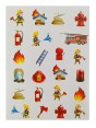 מדבקות מכבה אש 10 דפים באריזה