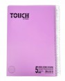 מחברת ספירלה שורה | 5 נושאים | A4 | TOUCH