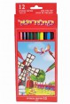 12 עפרונות צבעוניים קולוריטו