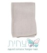 שמיכה סרוגה אפור- צחית 