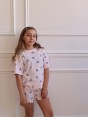 סט פיג'מה סטיץ' בנות- דלתא 