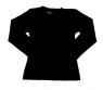 חולצת בנות שרוול ארוך צבע שחור