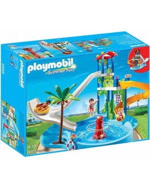 פליימוביל פארק מים עם מגלשות מים דגם 6669