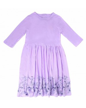 שמלת ג'רסי צבע סגול| מידות לבחירה