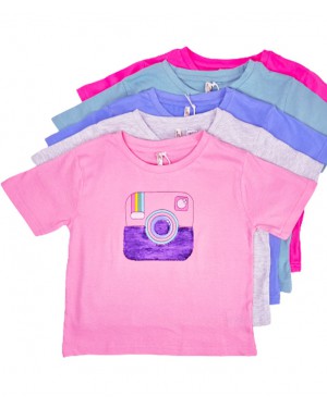 חולצה פייטים מצלמה צבעים לבחירה מידות 10-18