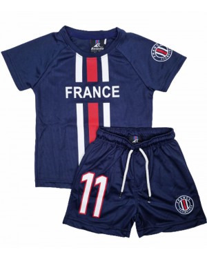 חליפת כדורגל צרפת מס' 11 לבנים