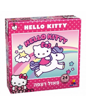 פאזל רצפה הלו קיטי עם חד קרן 24 חלקים