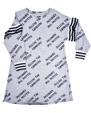 שמלה עם מלמלה ריב מידות 8-12