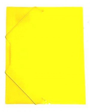 תיקייה עם גומי- צבע צהוב
